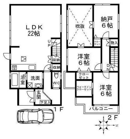 和泉中央駅 徒歩14分 1-2階の物件間取画像